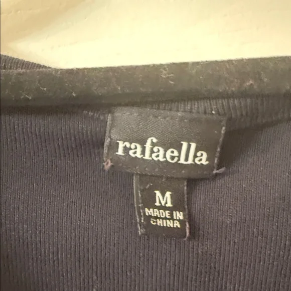 Elegant Black Sleeveless Top with Turquoise Beaded Neckline size m - Picture 2 of 4